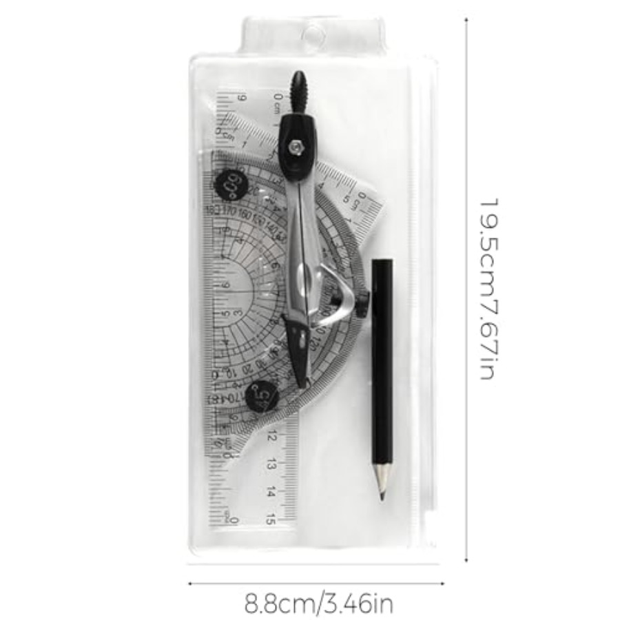 Protractor and Compass Set wit – Compass Geometry Set Bewertung und Preis
