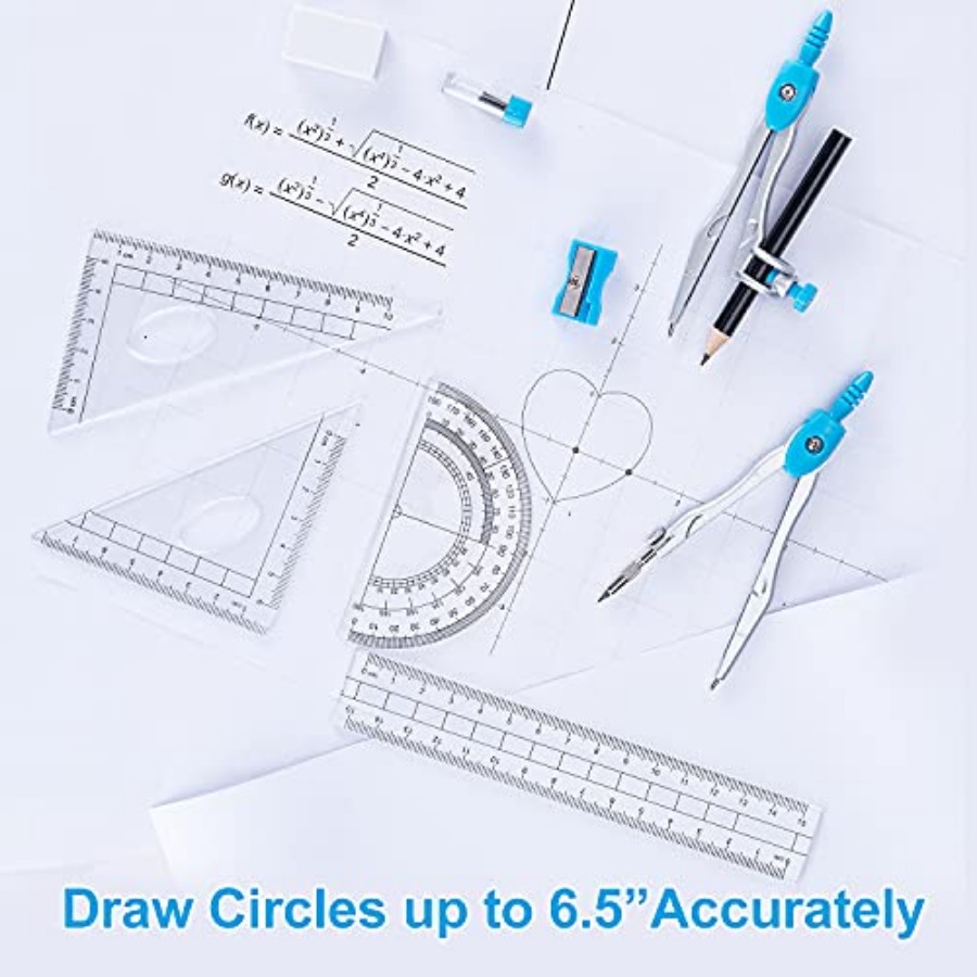 Math Geometry Kit Set 10 Piece – Compass Geometry Set Bewertung und Preis
