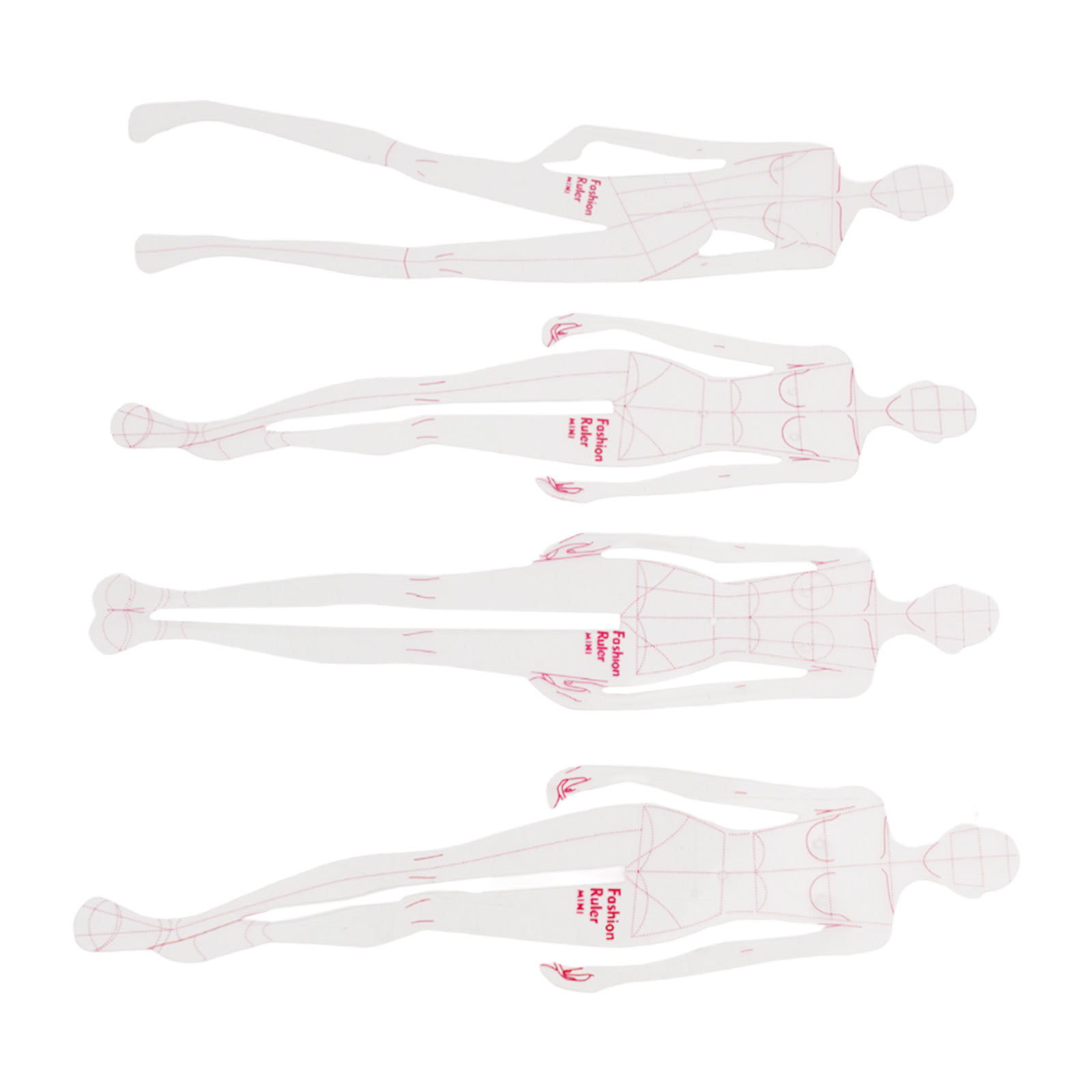 Transparent Plastic Fashion De – Ruler Set Transparent Bewertung und Preis