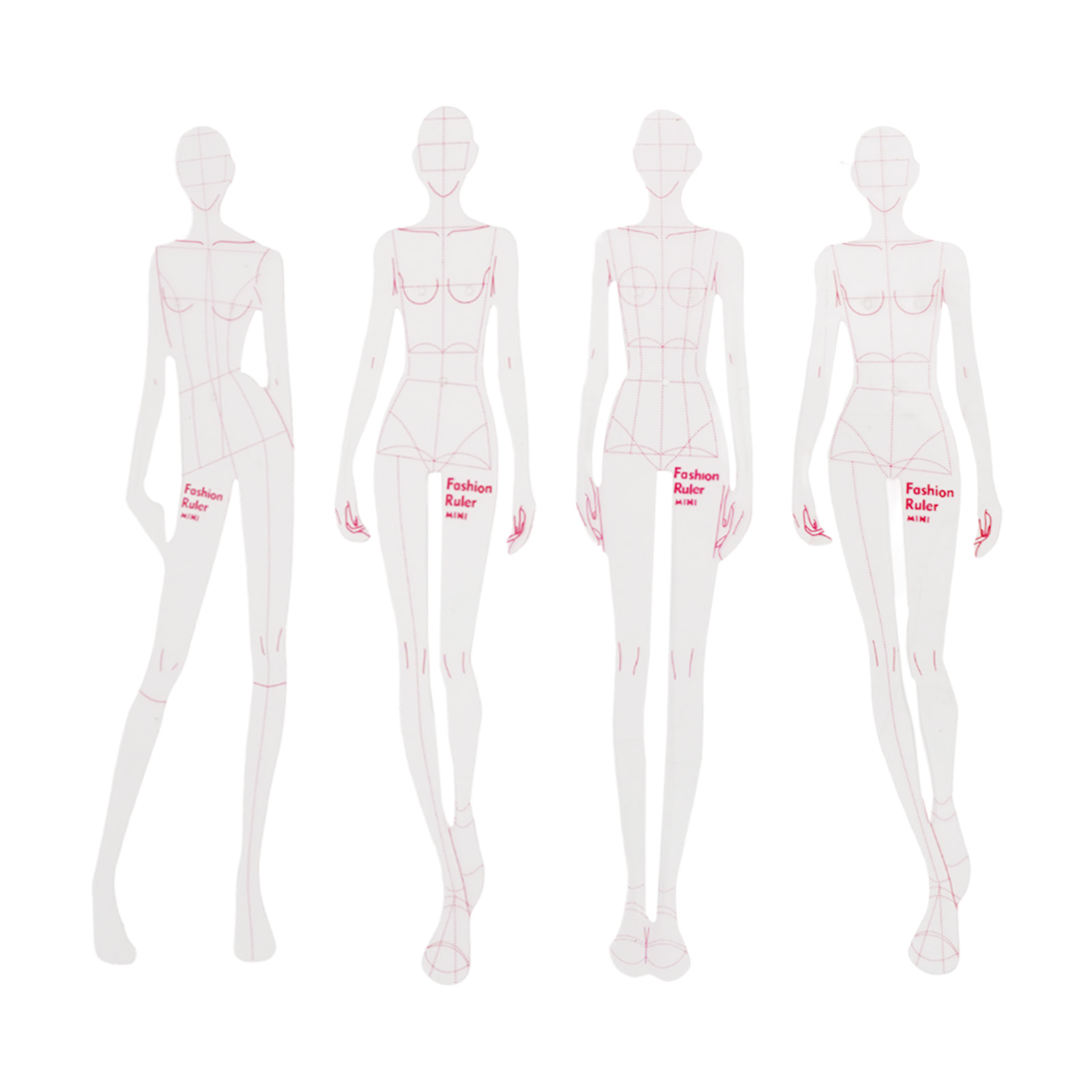 Transparent Plastic Fashion De – Ruler Set Transparent Bewertung und Preis