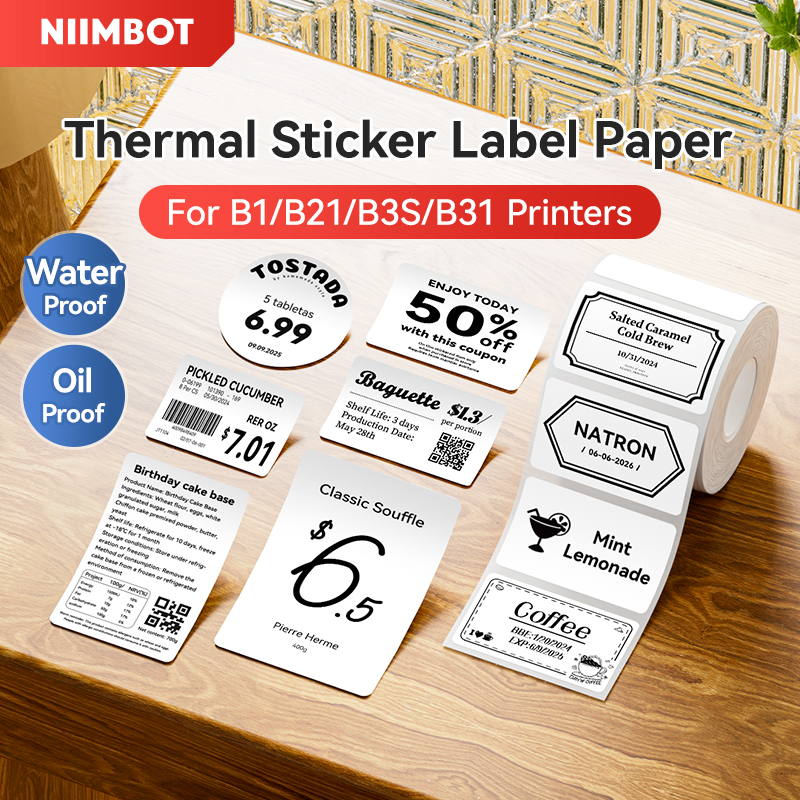 NIIMBOT Thermal Sticker Label  – Label Printer Tape Bewertung und Preis
