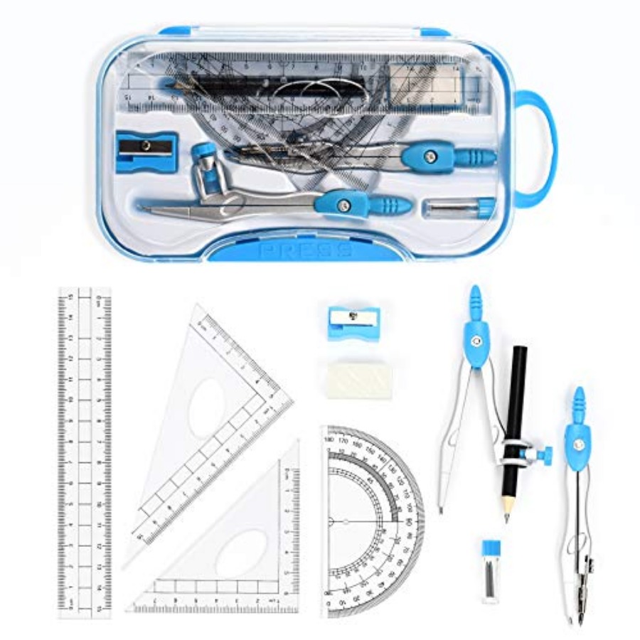 Math Geometry Kit Sets 10 Pcs  – Compass Geometry Set Bewertung und Preis