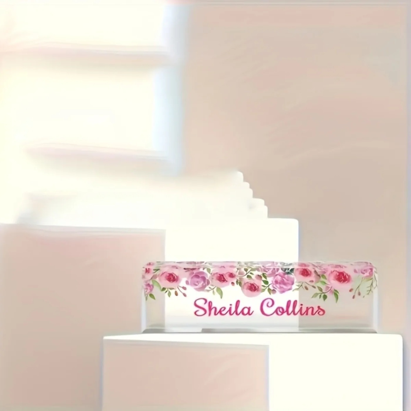 [2D Flat] Minimalist Floral Ac – Desk Name Plate Bewertung und Preis