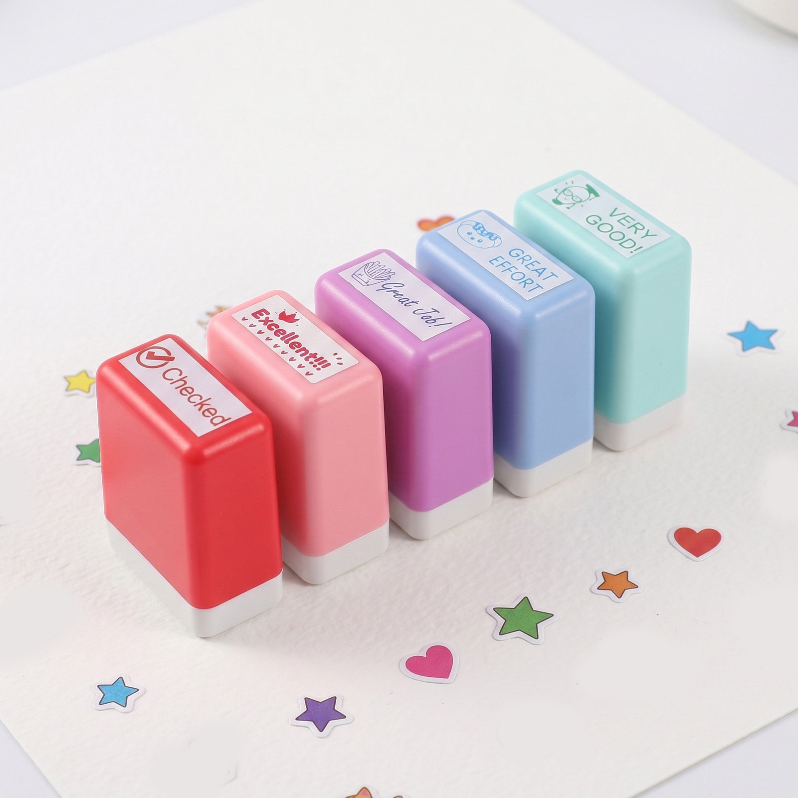 1Set Teacher Comment Stamp Set – Self Inking Stamp Bewertung und Preis