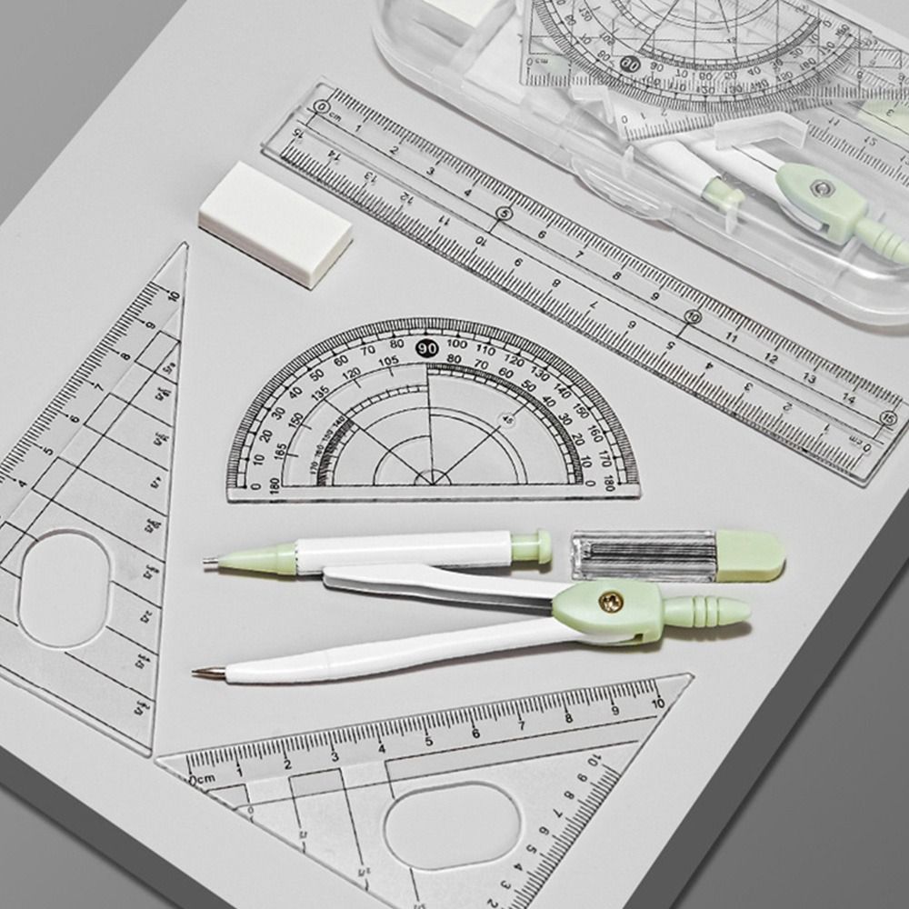 8PCS/Set Plastic Ruler Compass – Compass Geometry Set Bewertung und Preis