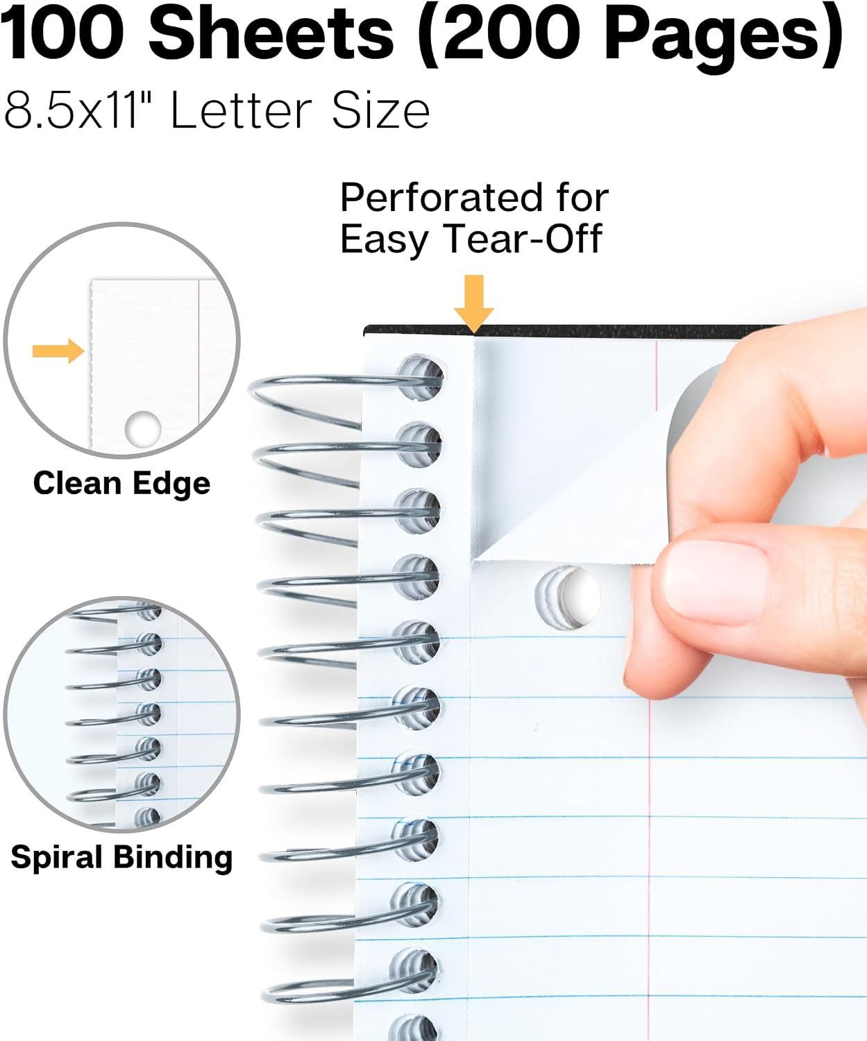 College Ruled Spiral Notebook  – Paper Punch 3 Hole Bewertung und Preis