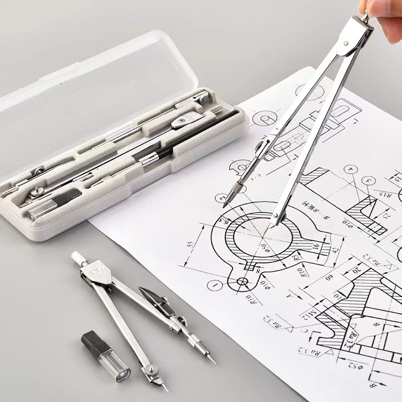 Stainless Steel Drafting Set D – Compass Geometry Set Bewertung und Preis