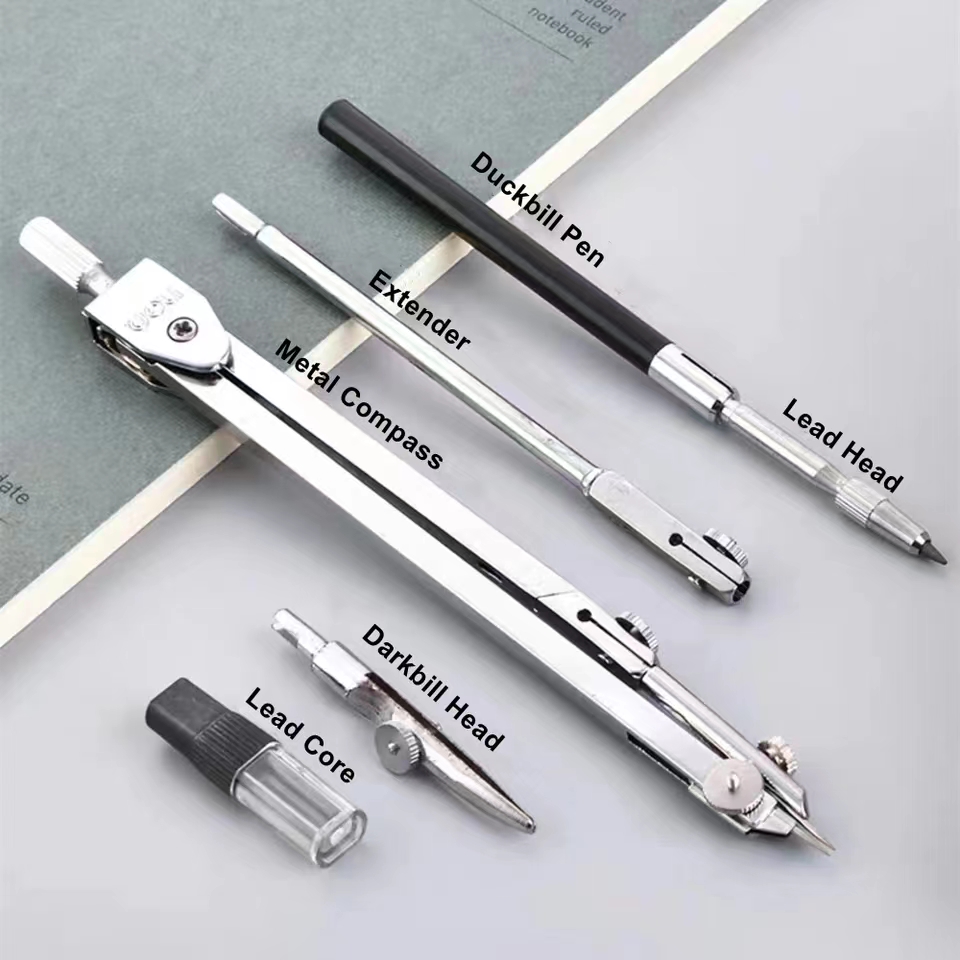 Stainless Steel Drafting Set D – Compass Geometry Set Bewertung und Preis