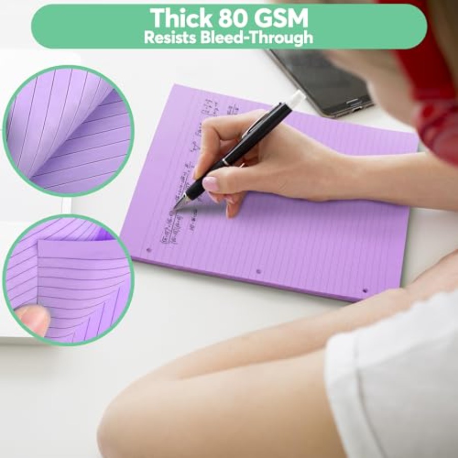 Colored Notebook Paper 8.5 x 1 – Paper Punch 3 Hole Bewertung und Preis