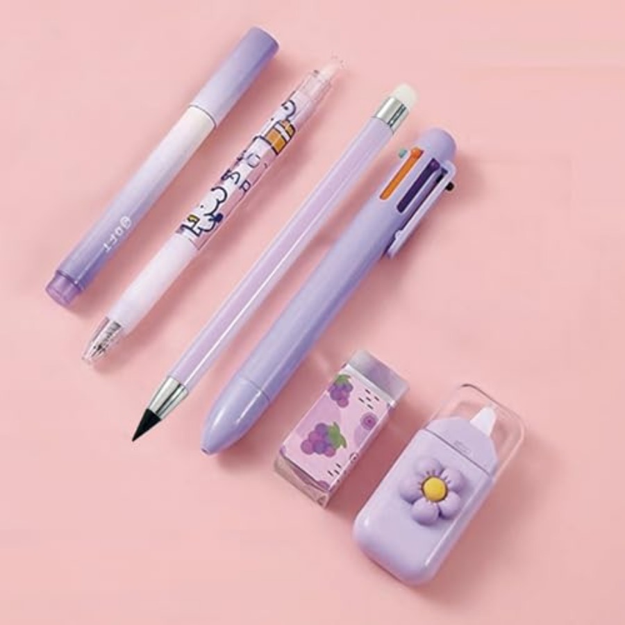6 Pcs Cute Stationery Set for  – Gel Ink Pen Set Bewertung und Preis