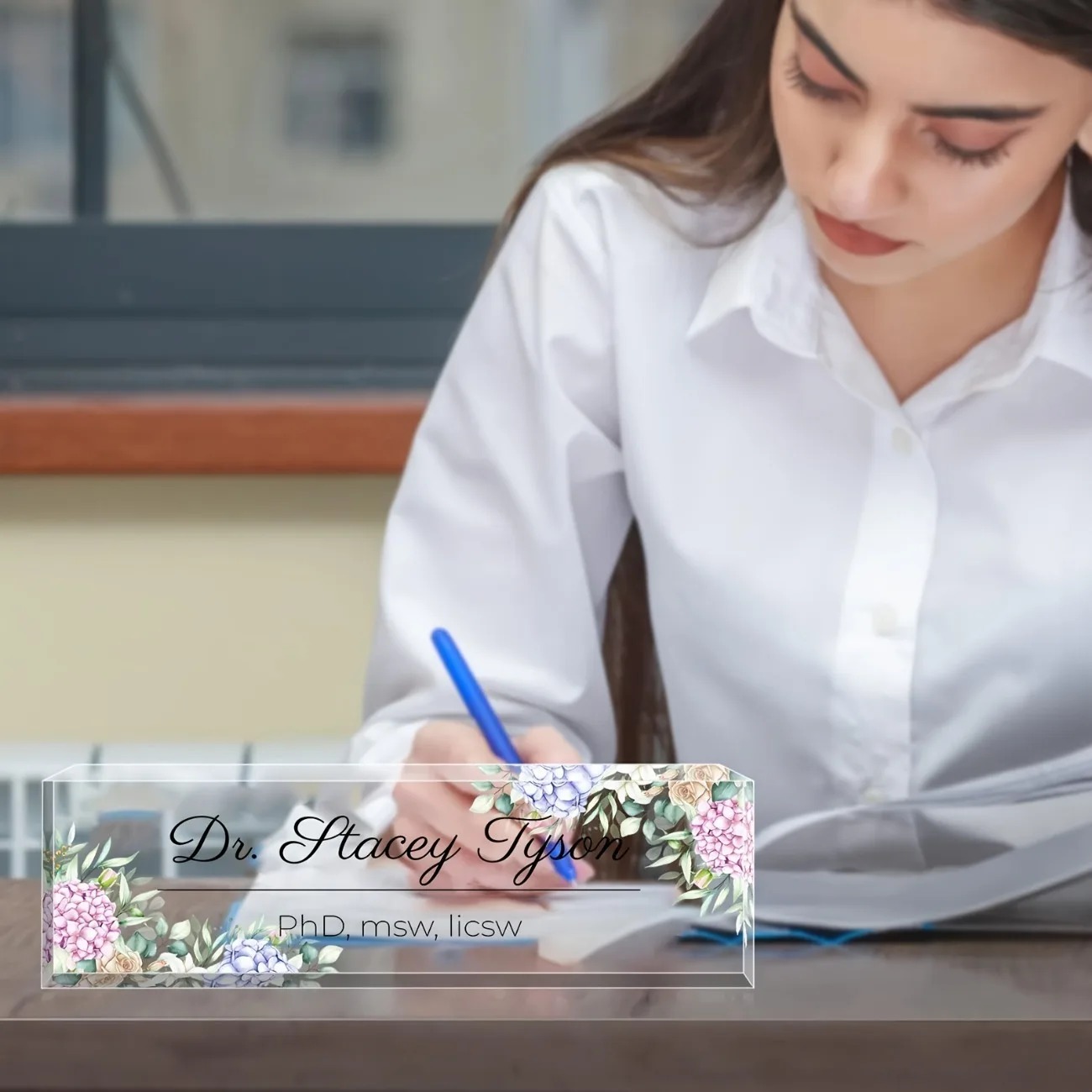 2D Flat Transparent Acrylic Te – Desk Name Plate Bewertung und Preis