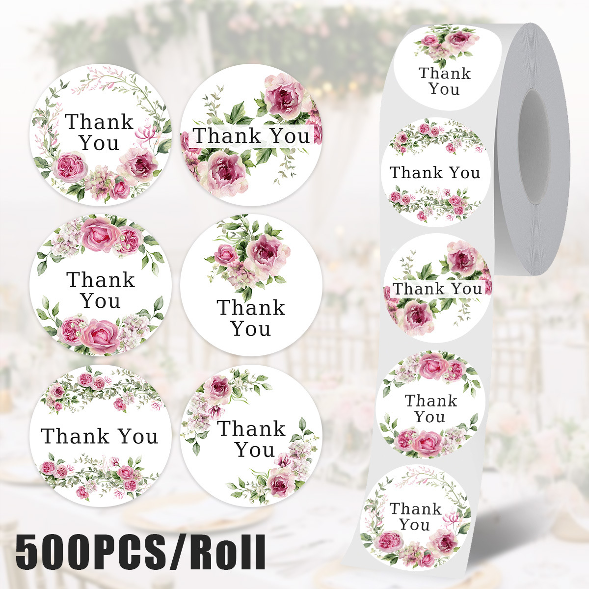 JCAC 500pcs/roll Thank You Sti – Sticker Label Roll Bewertung und Preis