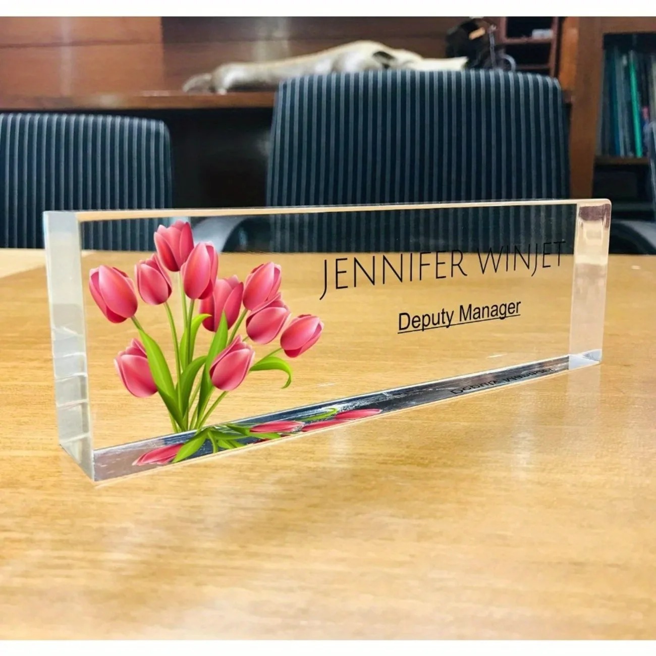 Personalized 2D Flat Acrylic D – Desk Name Plate Bewertung und Preis
