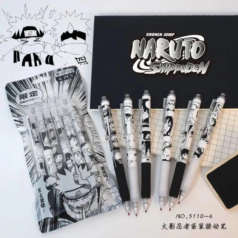 Naruto 6Pcs/set Gel Pen Anime  – Gel Ink Pen Set Bewertung und Preis