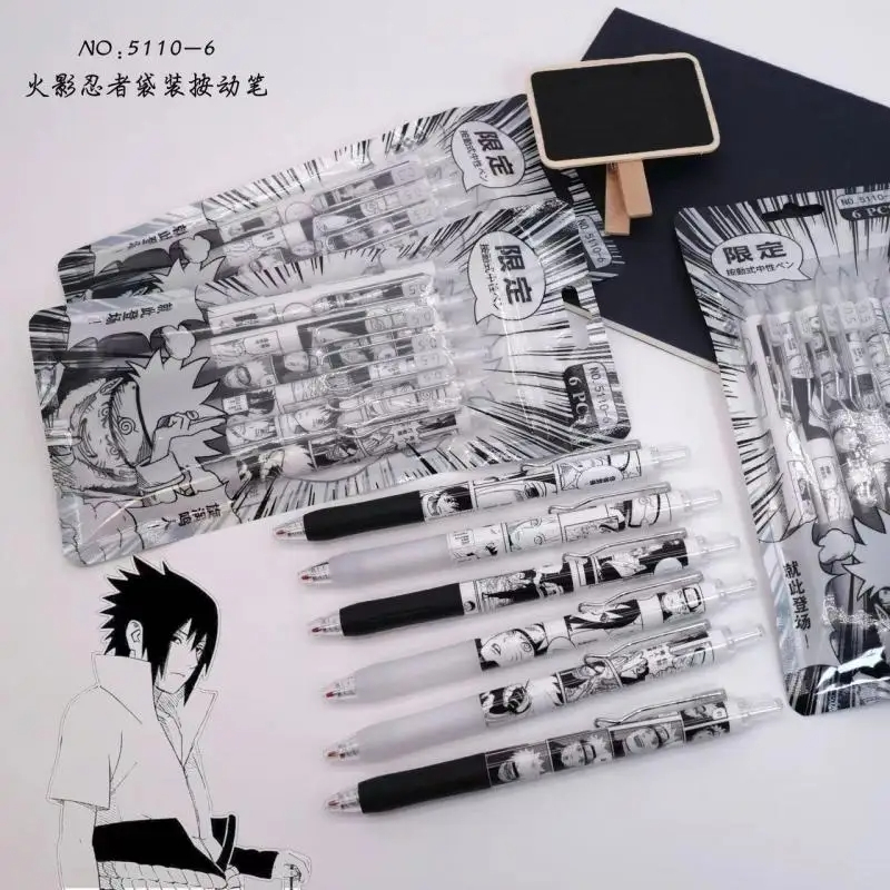 Naruto 6Pcs/set Gel Pen Anime  – Gel Ink Pen Set Bewertung und Preis