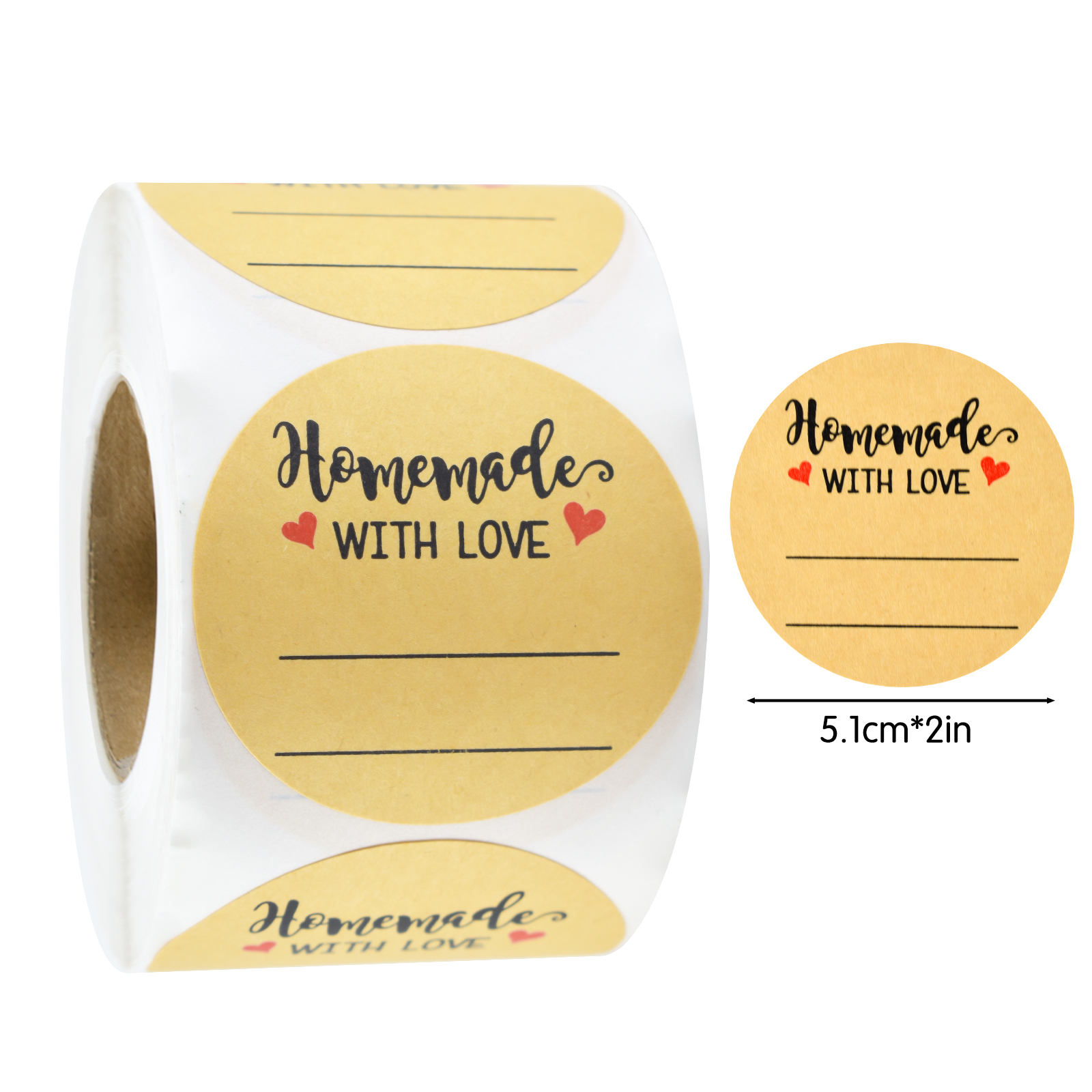 200Pcs 2-Inch Round Writable K – Sticker Label Roll Bewertung und Preis