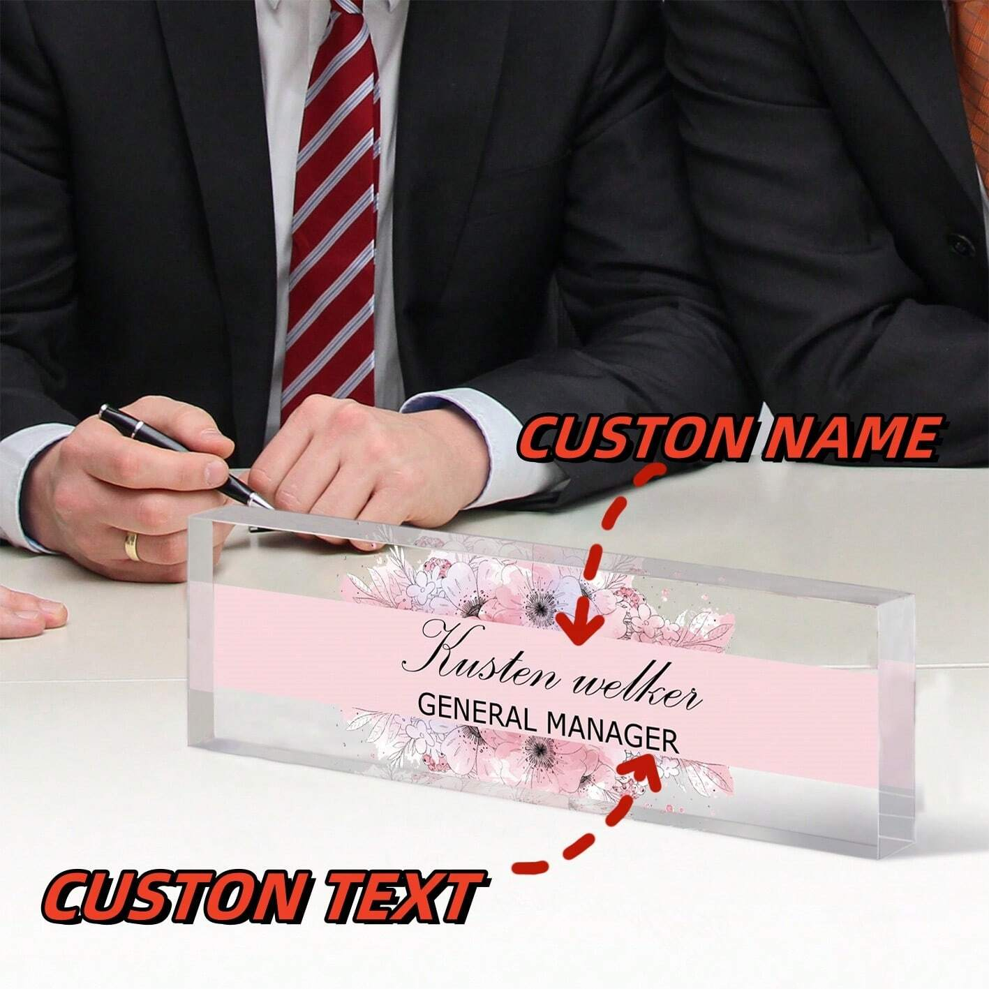 20*6CM Personalized Acrylic De – Desk Name Plate Bewertung und Preis