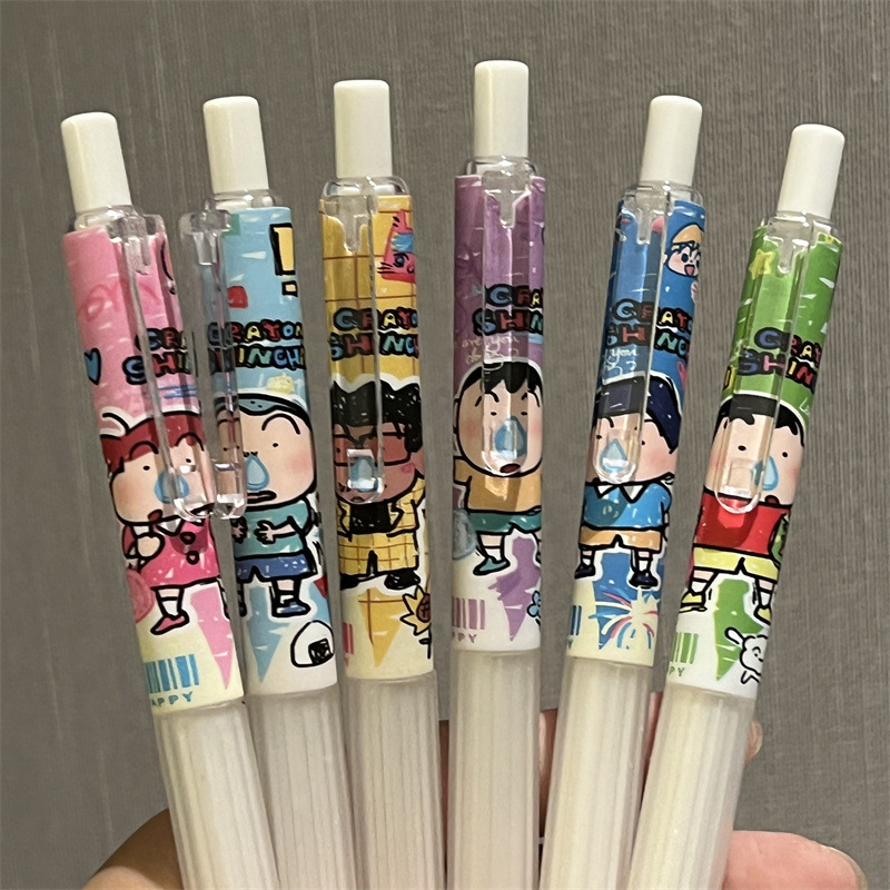 6pcs Crayon Shin-chan Student  – Gel Ink Pen Set Bewertung und Preis