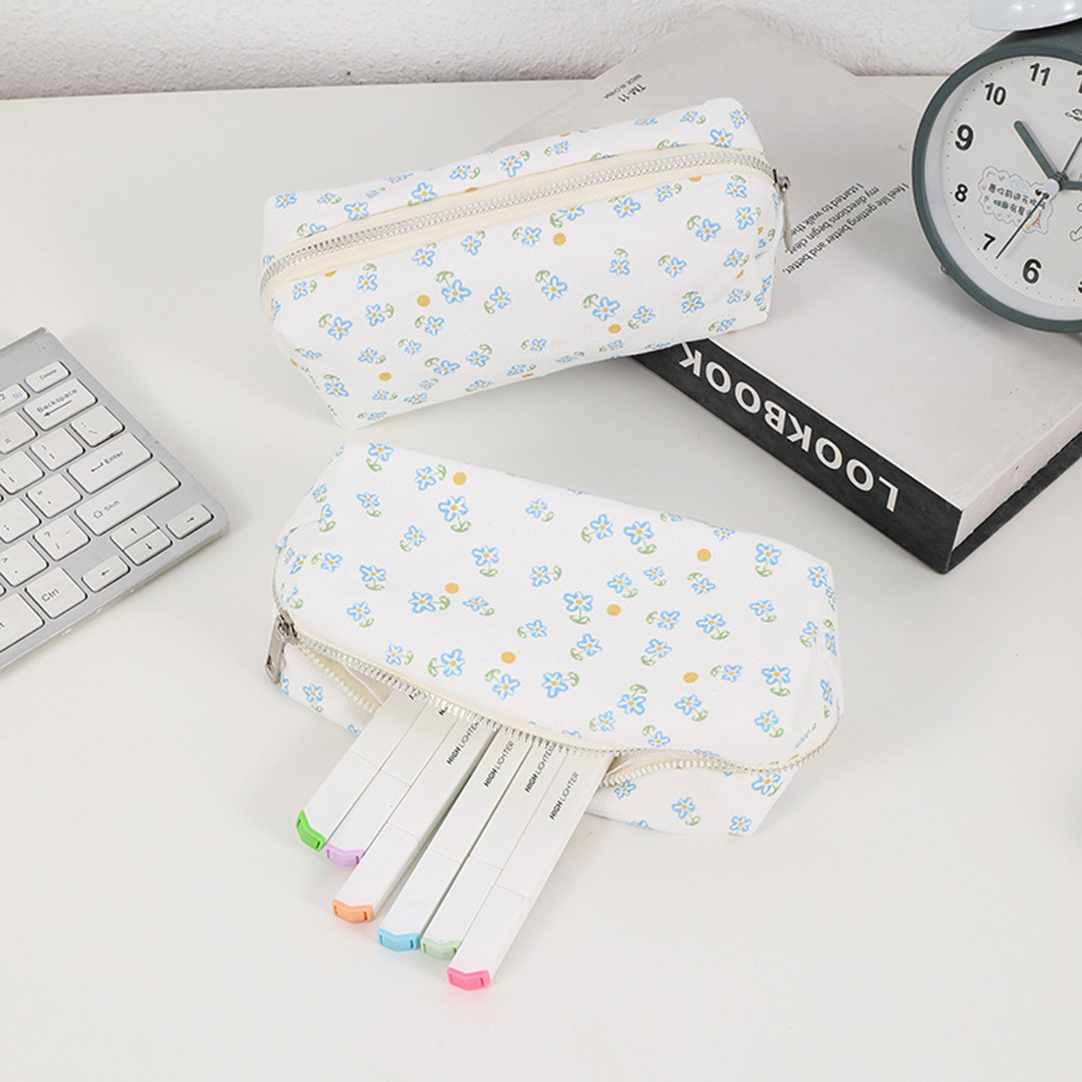 Simple Floral Printed Pencil C – Stationery Office And School Supply Stores Bewertung und Preis