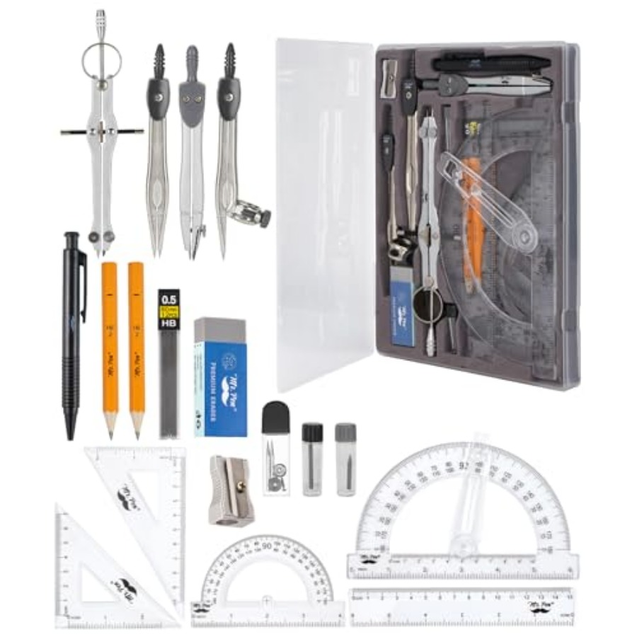 - Geometry Set, 5 Piece Set wi – Compass Geometry Set Bewertung und Preis