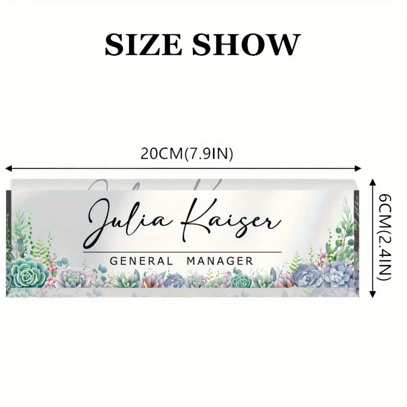 [2D Flat] 1pc Custom Floral De – Desk Name Plate Bewertung und Preis