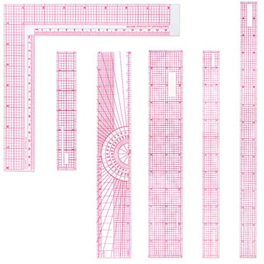 6 Pieces Clear Rulers Sewing T – Ruler Set Transparent Bewertung und Preis