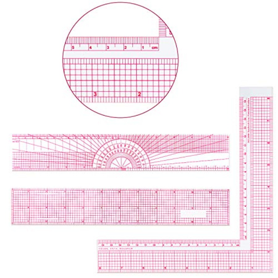 6 Pieces Clear Rulers Sewing T – Ruler Set Transparent Bewertung und Preis