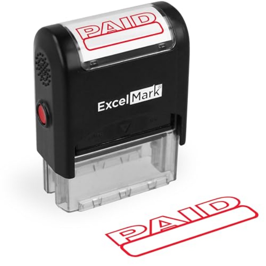 Self Inking Rubber Stamp - Red – Self Inking Stamp Bewertung und Preis