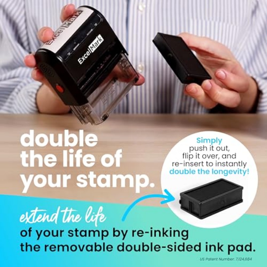 Self Inking Rubber Stamp - Red – Self Inking Stamp Bewertung und Preis