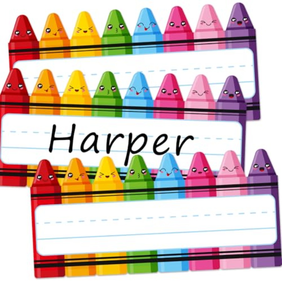 60Pcs s Name Tags Cartoon Expr – Desk Name Plate Bewertung und Preis