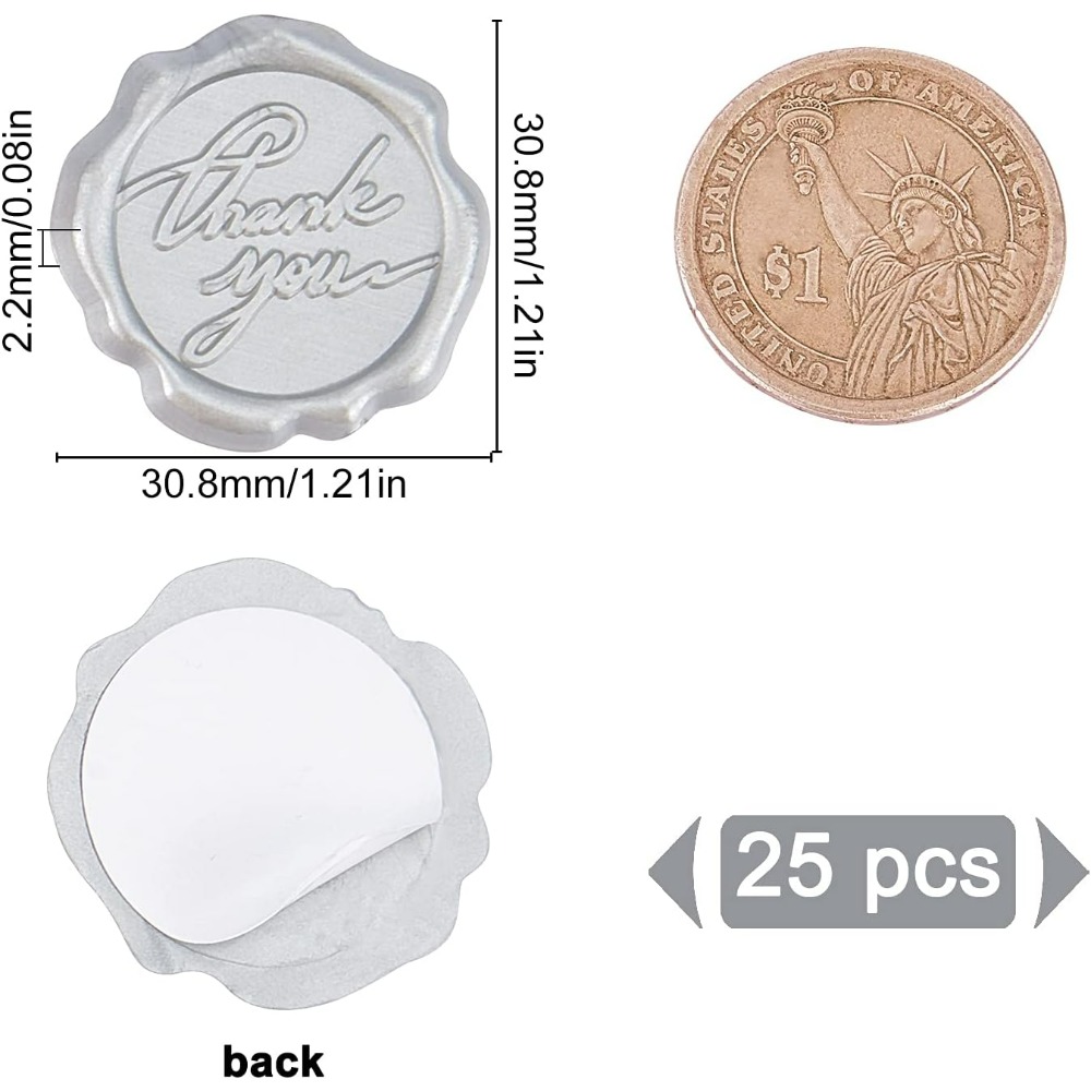 Adhesive Wax Seal Stickers 25P – Wax Seal Stamp Kit Bewertung und Preis