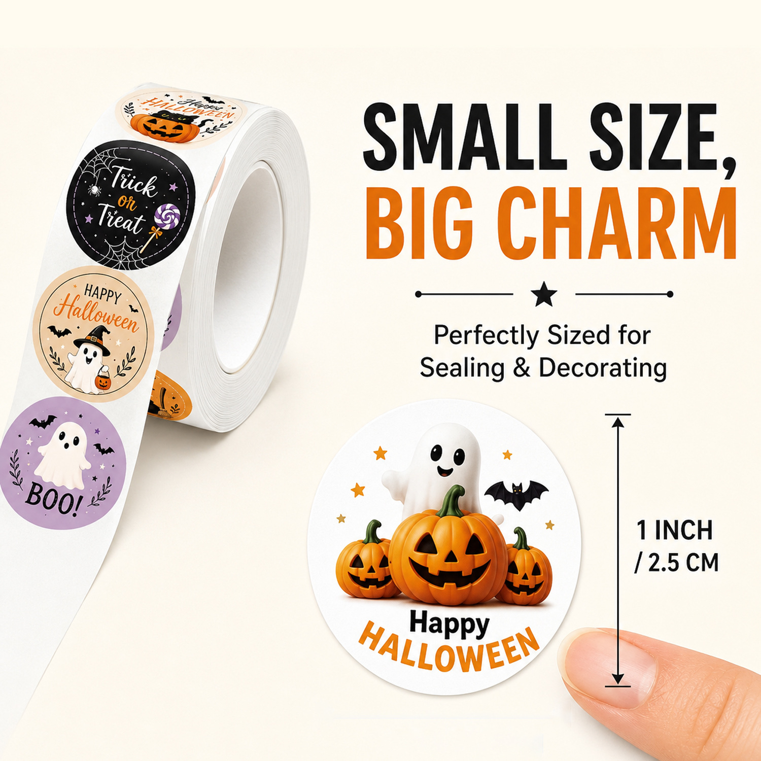 500pcs Per Roll Halloween Graf – Sticker Label Roll Bewertung und Preis